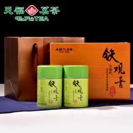 天福茗茶 优质奖铁观音 安溪清香型秋茶 特级乌龙茶叶 年货礼盒