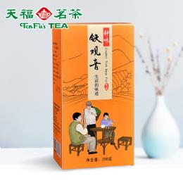 天福茗茶 铁观音茶叶 乌龙茶 安溪茶叶铁观音清香型 250g盒装 2019秋茶