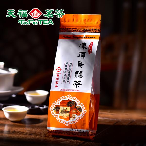 天福茗茶 冻顶乌龙茶 天仁系列台湾原装清香型茶叶 精简袋装