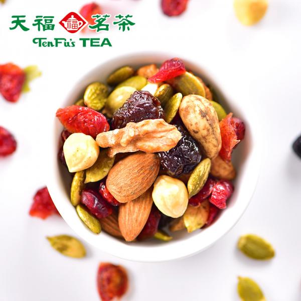 天福茗茶茶食品 坚果日记 混合零食小包装组合干果白茶味148g