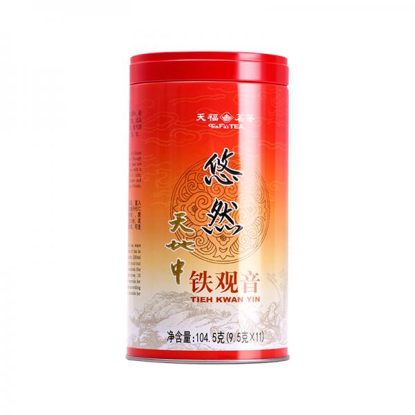 天福茗茶 悠然铁观音茶叶 清香型乌龙茶 铁观音 2023年新茶