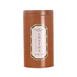 天福茗茶云南白毫雪芽烘青绿茶春茶2024新茶一级散茶铁罐装100g